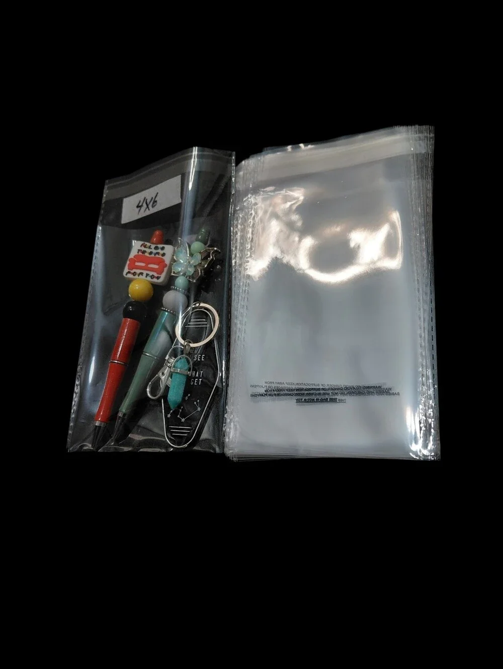 15ct. 4x6 Cellophane Resealable Bag With Suffocation Warning      🦋LAST ONE